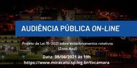 Audiência Pública- Estacionamentos rotativos (Zona Azul)