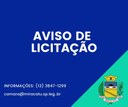 Aviso de Licitação Aviso de Licitação
