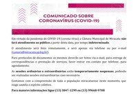 Comunicado - COVID-19