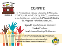 Convite - 1ª Sessão Ordinária dos Vereadores Mirins