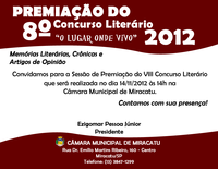 Convite - Premiação do 8º Concurso Literário