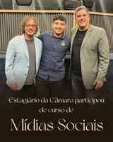 Estagiário da Câmara Municipal de Miracatu participa de Curso de Midias Sociais em Barueri