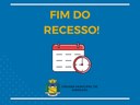 Fim do Recesso!