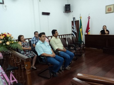 Vereadores presentes e Comissão Julgadora