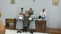 Homenagem às irmãs Mestras Pias do Projeto Lucianas