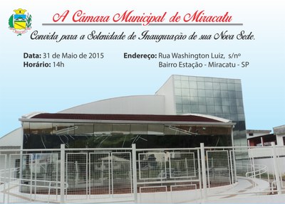 Convite Inauguração da Nova Sede