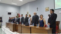 Prefeito Ezigomar, Vice-Prefeito Joaquim e Vereadores são empossados no último domingo e Vinícius é eleito Presidente da Câmara Municipal de Miracatu
